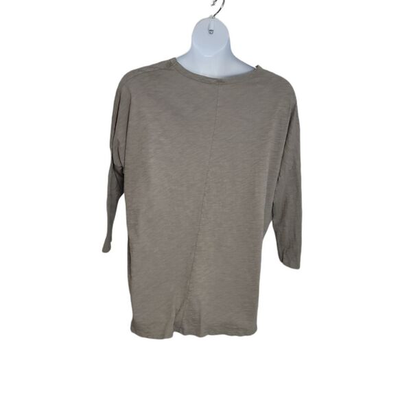 BLUE BUTTERCUP shirt gray long sleeve high low tee L - Picture 3 of 7